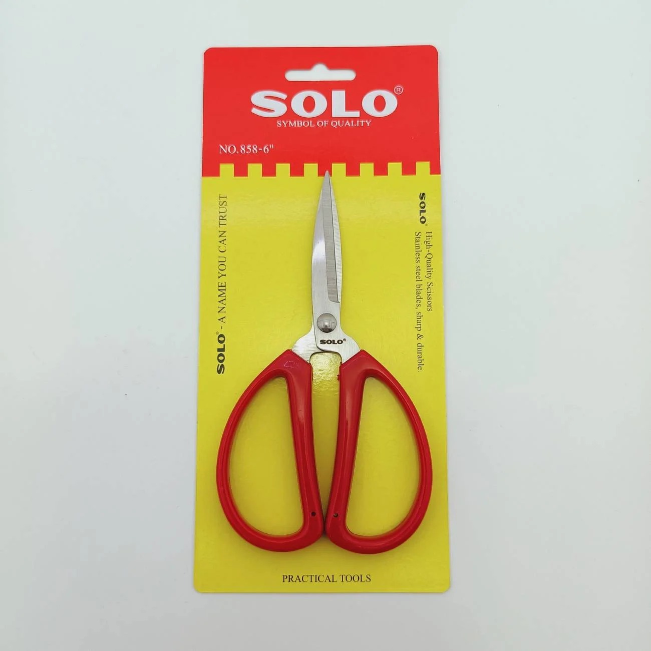 SOLO กรรไกรปากแหลม no.858-6"