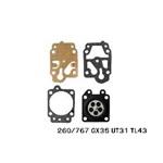 ผ้าปั๊มคาบู 260/767 GX35 UT31 TL43